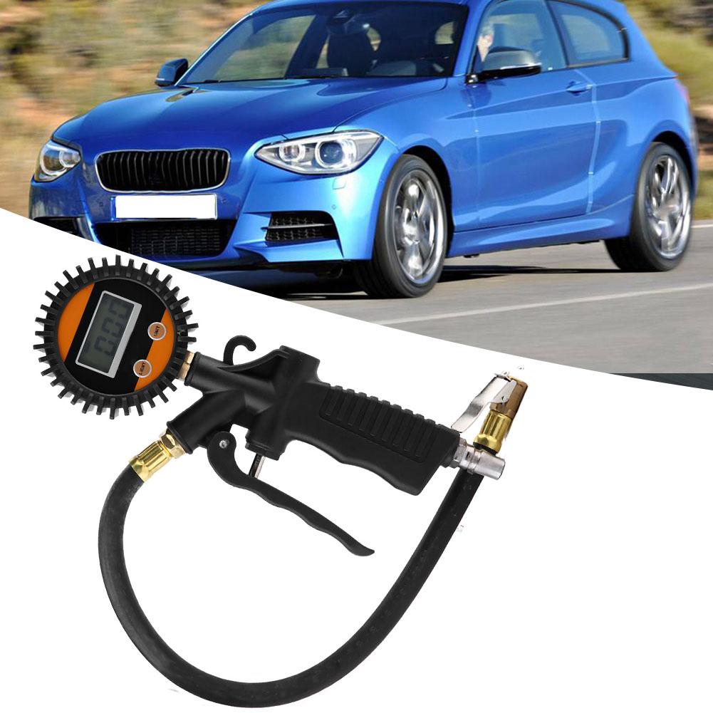 Универсальный автомобильный мотоцикл цифровой насос для накачивания шин пистолет манометр для накачивания воздуха