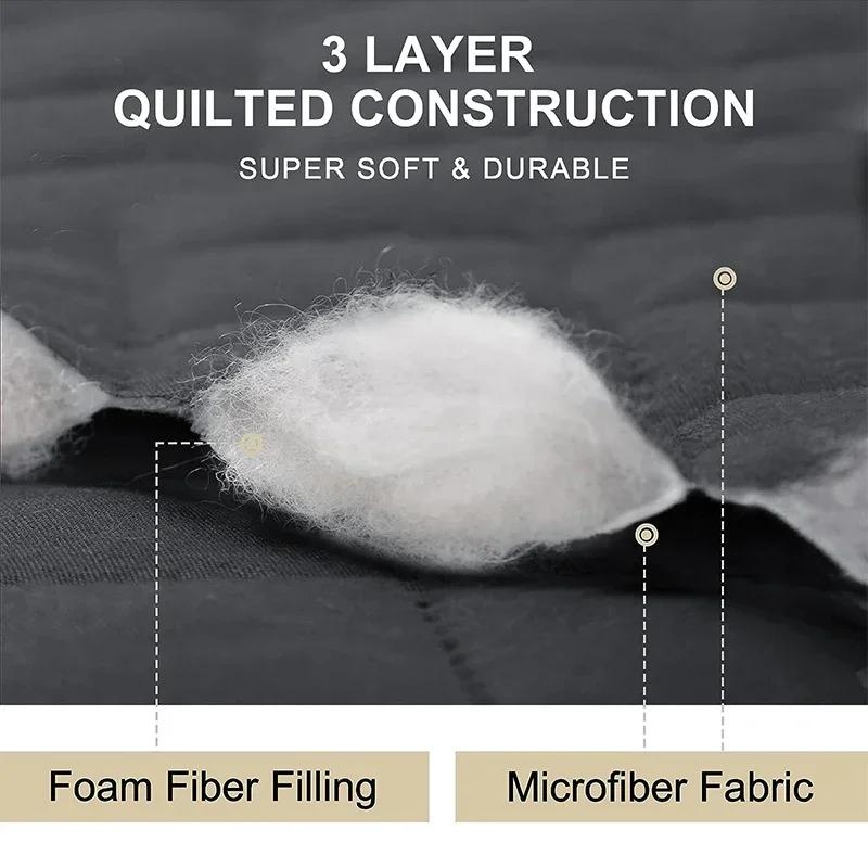 Чехол на одноместный водоотталкивающий стеганый диван-реклайнер для домашних животных, собак, детей, коврик для реклайнеров, нескользящий с эластичным ремешком, защита для кресла