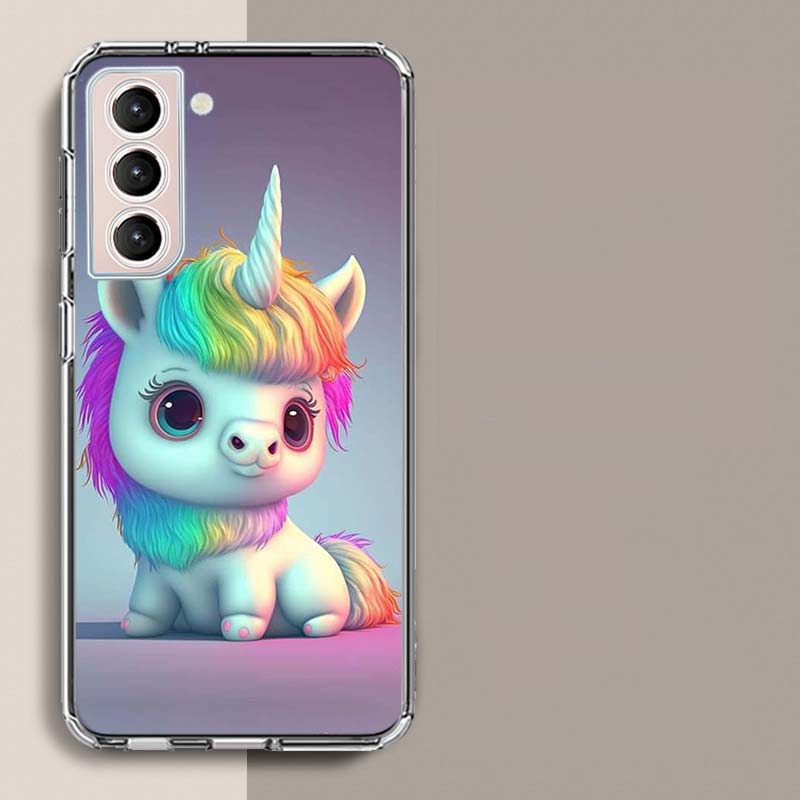 Милый Чехол для Телефона с Единорогом для Samsung A17 A56 A36 A26 A16 A55 A35 A25 A15 A05S Galaxy A71 A51 A41 A31 A21S A70 A50 A40 A30 A2