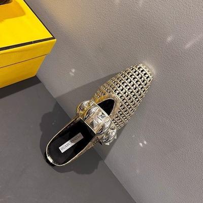 Женские сандалии Мэри Джейн серебристого цвета на танкетке, с дышащим сетчатым верхом, увеличивающим внутреннюю высоту, и полым плетеным верхом, новинка лета 2025 года