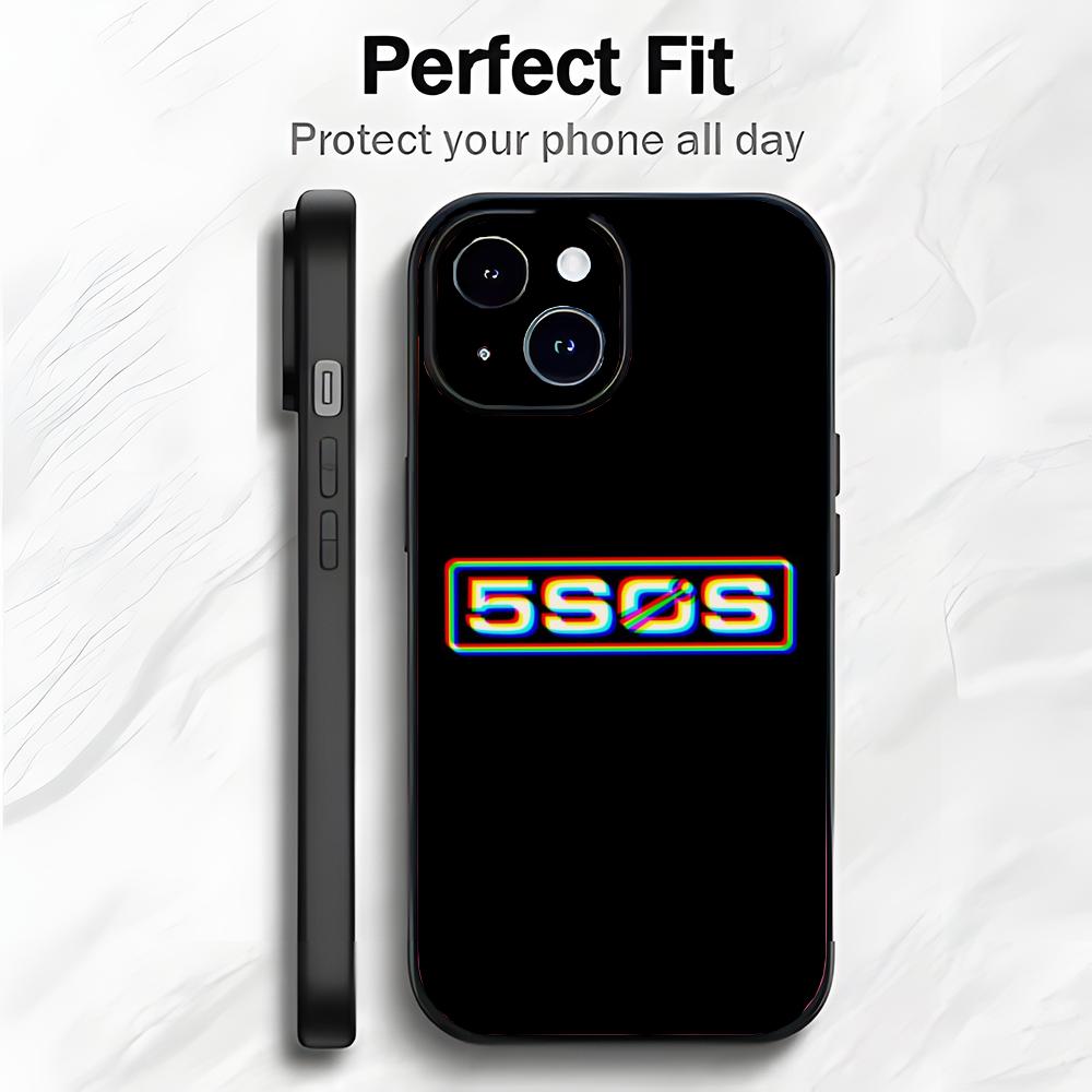 Rock Band 5 S-Seconds Of S-Summer Чехол для телефона Чехол для телефона Мягкая упаковка Легкий Для iPhone17 16 15 14 13ProMax