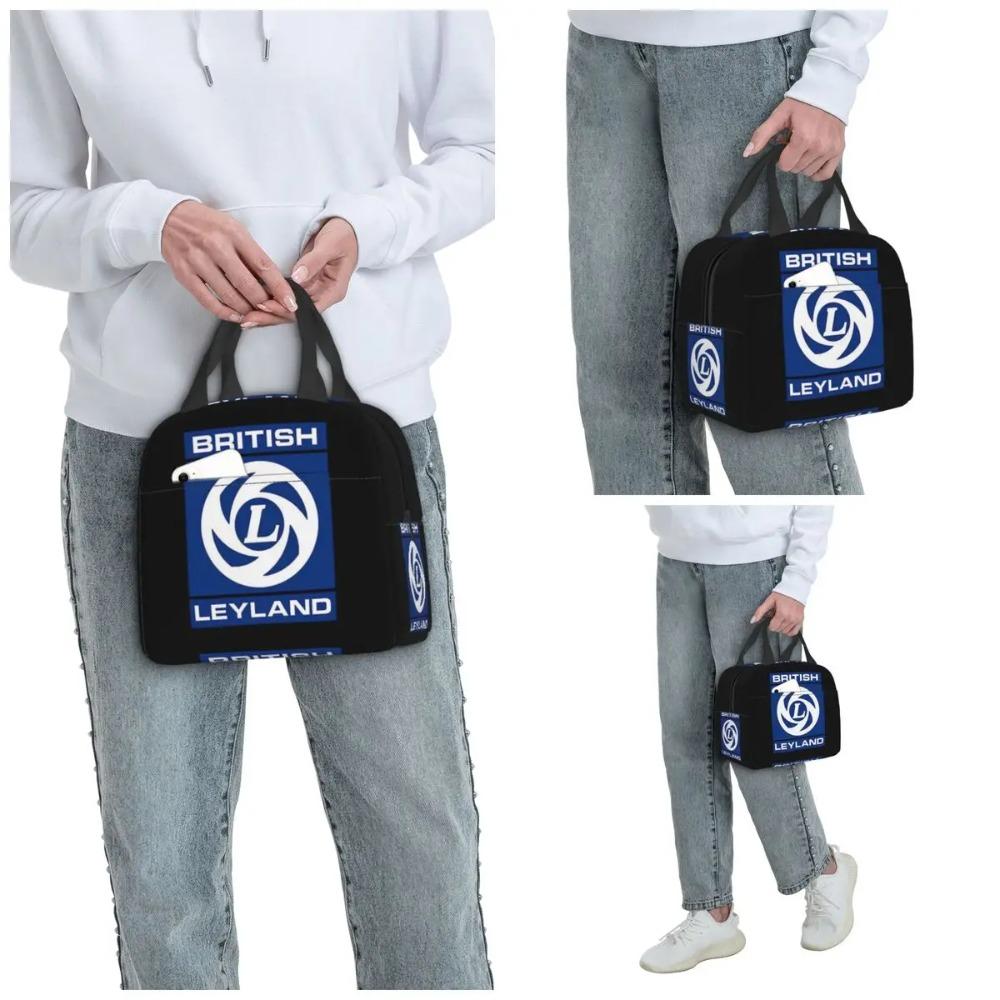 British Leyland Logo Insulated Lunch Bag for Women Office Cooler Thermal Food Box Tote Portable Lunch Boxes Container