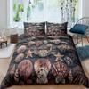 Snails Bedding Set 3pcs for Kids Boys Teens Snails On a Brnch Above The Water Comforter Cover Reptile Microfiber Duvet Cover Set