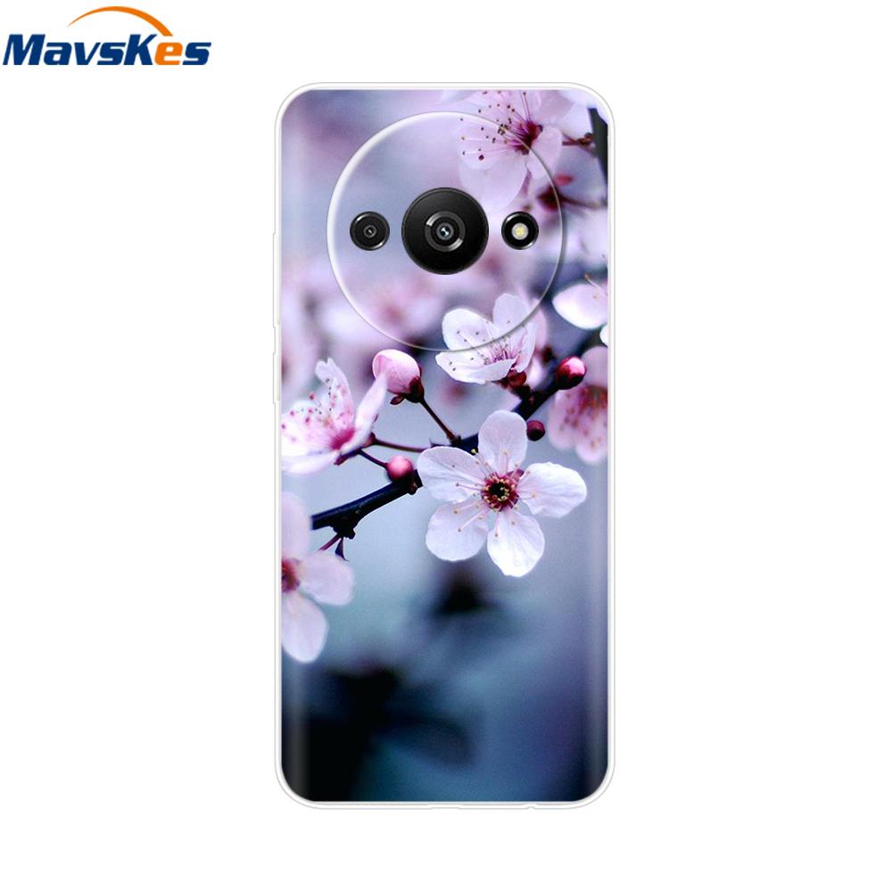 Чехол для Xiaomi Redmi A3 RedmiA3 Funda 6.71'' Прозрачная Мягкая Силиконовая Задняя Крышка Для Xiaomi Redmi A3 Ударопрочный Coque Бампер