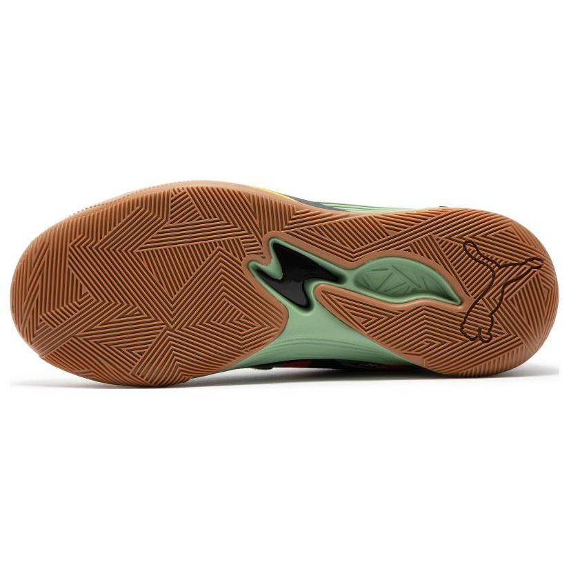 Puma Trc Blaze Court Модные универсальные нескользящие прочные баскетбольные кроссовки с низким верхом для мужчин, кроссовки зеленые 377583-02