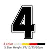 Figures 4 Racing Number Decal Helmet Racing Vinyl Cut Decals Motorcycle Accessories Car Sticker