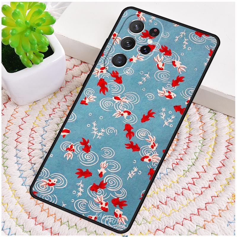Силиконовый чехол для телефона с изображением японского карпа кои для Samsung Galaxy note 10 pro S26 S25 S24 S23 S22 S21 Plus S25Ultra Capa Cover