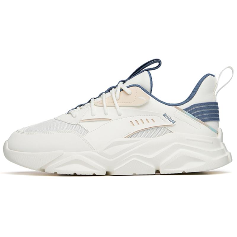 Anta Спортивные повседневные кроссовки Life Collection, амортизирующие, нескользящие и износостойкие, низкие, сине-белые, 912228820-11
