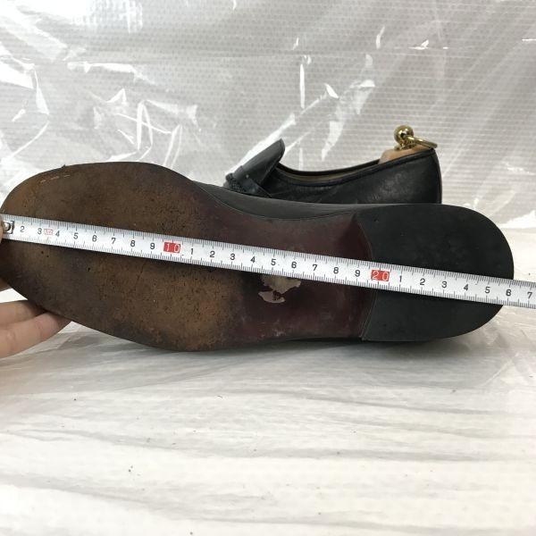 60-е - 70-е? Винтажные/Jarman МОКАСИНЫ/Кожаные Лоферы/Мокасины/24.5EE/Черные/ЧЕРНЫЕ/Слипоны Деловая Формальная Обувь(ИСПОЛЬЗОВАЛ)