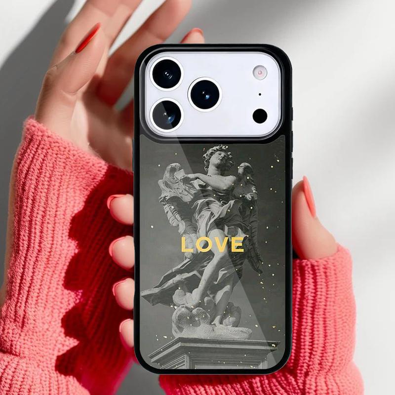 Греческая эстетика Гипсовая статуэтка Чехол для телефона для iPhone 17 16 15 14 13 Pro Max Задняя крышка для 12 11 Pro Coque