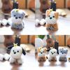 Plush Dog Keychain Stuffed Animal Backpack Charm Pp Cotton Gift For Kids Teens Room Decor
