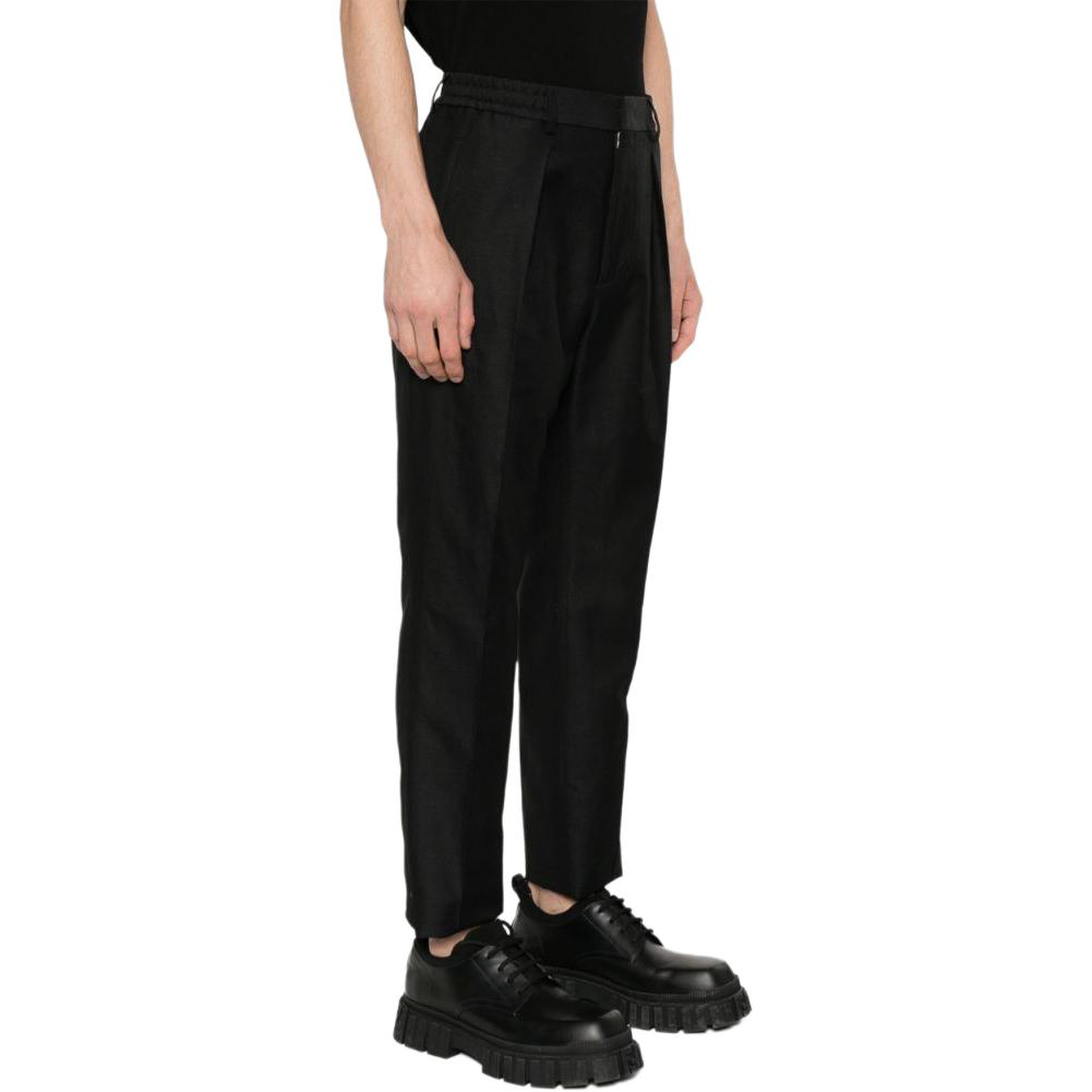 FENDI Pleated Straight Leg Tailored Trousers FB0767AR9DF0QA1