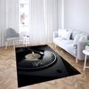 3D Mats Customize Name Vinyl Record Rug Printed Graphic Square Flannel Anti-slip Large Carpet Living Room Home Decor Large Rug