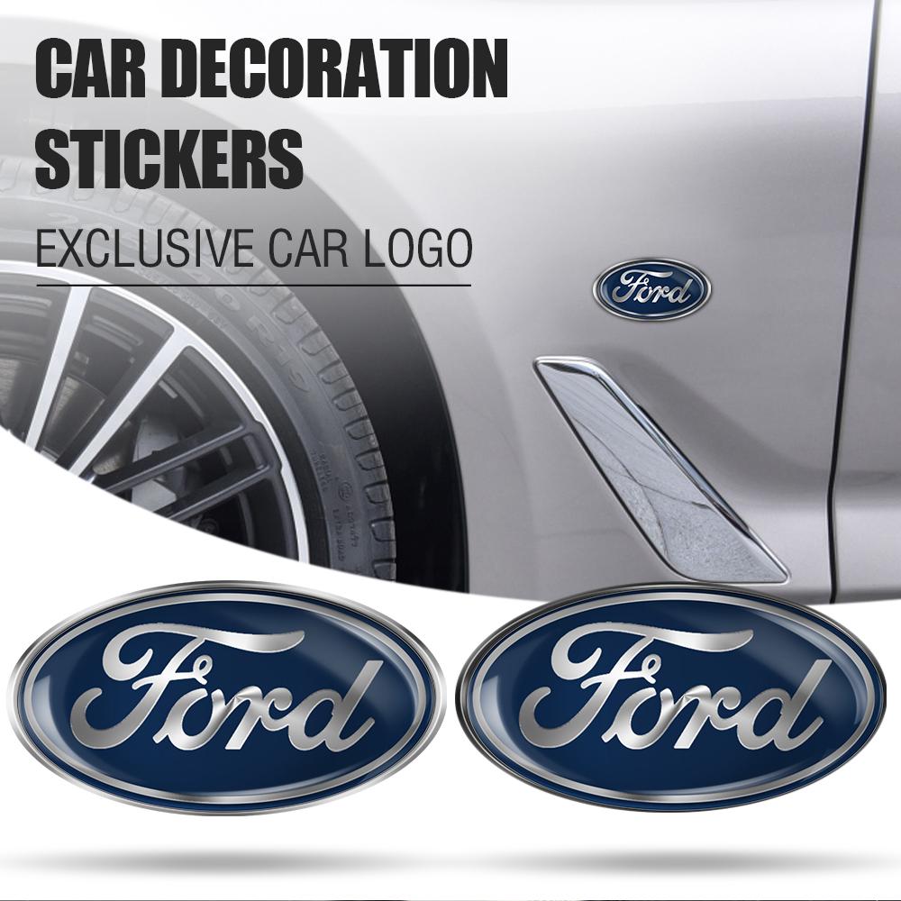 Car Badge Body Trunk Decor Cover Sticker Decoration Accessories for Ford Mustang C-Max Kuga Fusion Focus 2 Fiesta Ranger Mondeo