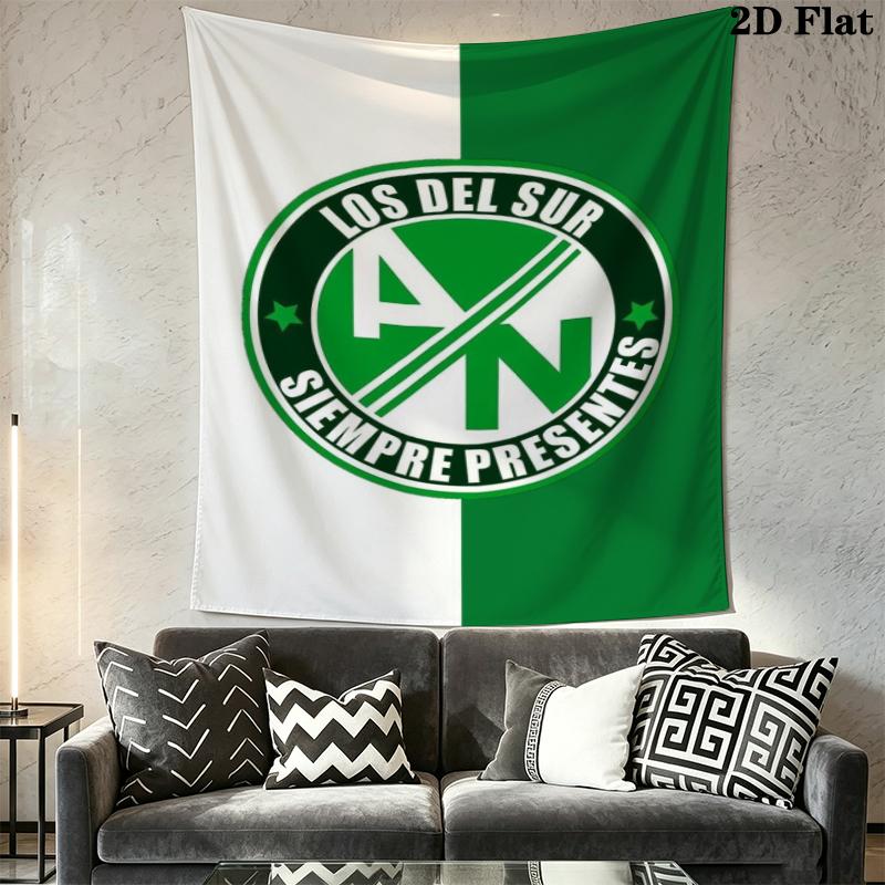 Atlético Nacional Wall Tapestry Aesthetic Wall Hanging Printed Fabric Blanket Decorative Tapestries for Bedroom Living Room Home Decor