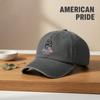 [250Th Anniversary Baseball Cap] Unisex Patriotic Messy Bun Print Adjustable Sun Hat For Women Men, Vintage Washed Style Outdoor Sports Accessory For