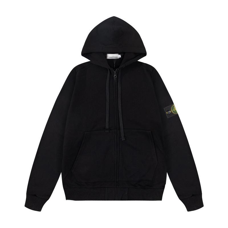 Многоцветная Худи на молнии с вышитым логотипом для пар