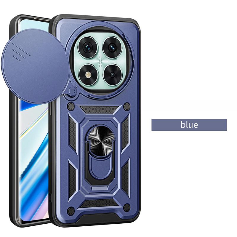 Funda For Redmi Note 14 Pro 5G Case Противоударный бронированный чехол со слайдером для Redmy Note14 Note14pro Plus 5G Ring Stand Cases