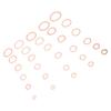 568pcs Crush Washers Assortment Kit Brass IMPA813080 M5 M6 M8 M10 M12 M14 Metric Oil Drain Plug Gasket Seal Kit for