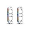 New 925 Sterling Silver Earrings Crystal Me Pave Circular U-shape Stars Hoop Earring for Women Making Jewelry Gift Dropshipping
