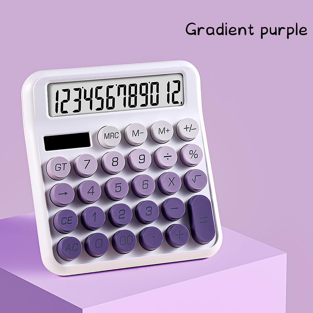 Financial Accounting Tools 12 Digit Dual Power Large Keypad Calculator High Color Goddess Model Back To School Teaching Supplies