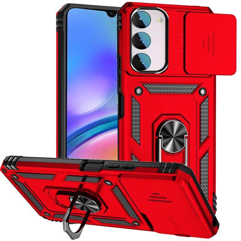 Противоударный защитный чехол для слайд-камеры для Samsung Galaxy A54 A05S A04S A14 A53 S22 S23 S24 Xiaomi Redmi Note 12 11 iPhone 15 14 13 12 Pro Max Ring Cover