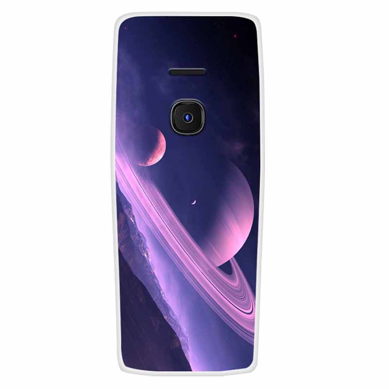 For Nokia 8210 4G Case Soft Silicone Space Landscape Covers for Nokia 6300 4G Cases Colorful Bumpers Cat Phone Protective Bags