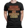 Печатная футболка THIRTY SECONDS TO MARS Унисекс С круглым вырезом С коротким рукавом Топы TSTFM 100% Хлопок Летние Топы