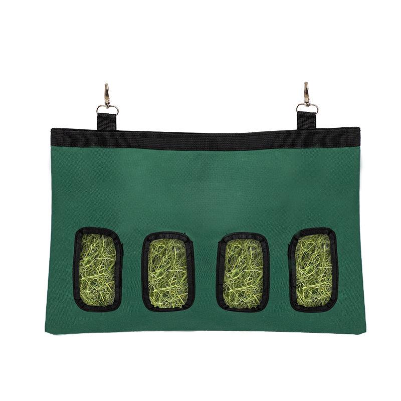 Подвесная сумка-кормушка для сена кролика, держатель, черная, прочный контейнер-дозатор для кормления кролика, морской свинки, мелких животных