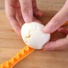 2 Pcs Fancy Cooked Eggs Cutter Household Boiled Eggs Creative Tools Bento Cut Flower Shaper