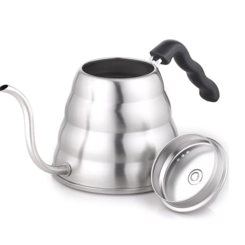 HARIO V60 Drip Kettle Hairline Silver Practical 800ml Compatible with Gas/IH Made In Japan VKB-120HSV