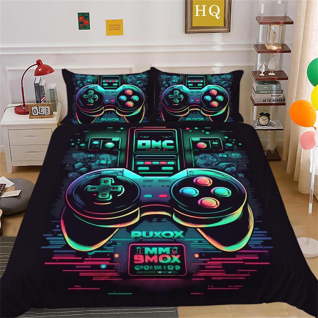 Домашний комплект постельного белья, одеяло и наволочка для игрового плеера, двуспальная кровать/двуспальная кровать в полный размер, Австралия/ЕС/США