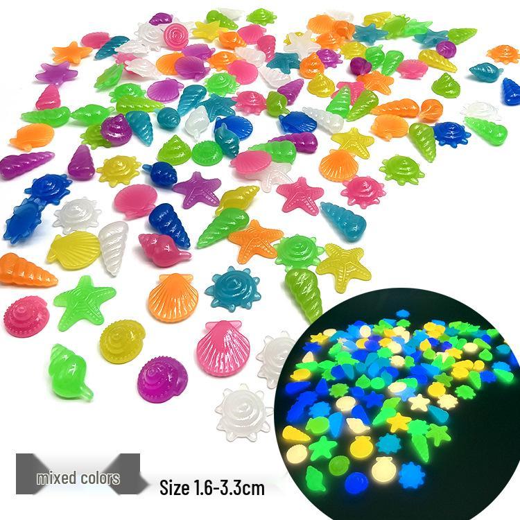 Glowing Marine Animal and Seashell Gemstone Toy for Aquariums by Luminous Stone