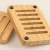 Бамбуковая мыльница Ручная работа Коробка для хранения Многоразовый держатель для мыла Бытовая