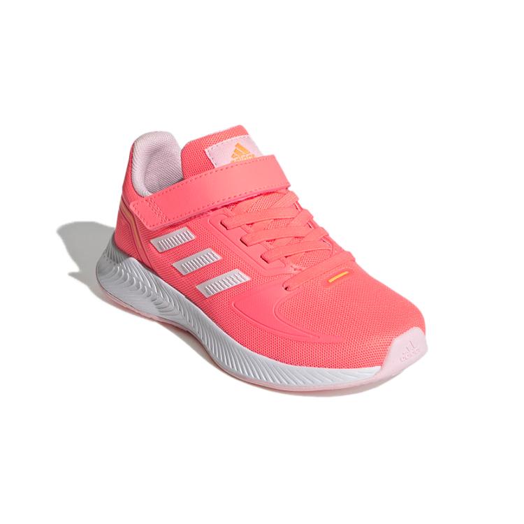 adidas Runfalcon 2.0 K Нескользящие Устойчивые к истиранию Низкие Детские Беговые Кроссовки Персиково-Розовые Детские GV7754