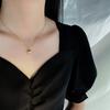1 шт. Золотое ожерелье Ms Simple Fashion Peach Heart с гравировкой Love Collarbone Chain Праздничные подарки