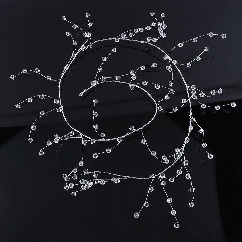 Прозрачный Акрил Свадебное Украшение Вечеринка Штора-Гирлянда Капли Дождя С Алмазным Бисером Гирлянды из Бусин Хрустальные Бусины