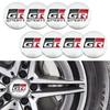 4 шт., 56 мм, GR, спортивные буквы, центральная крышка ступицы автомобиля, эмблема, наклейки на обод, наклейки