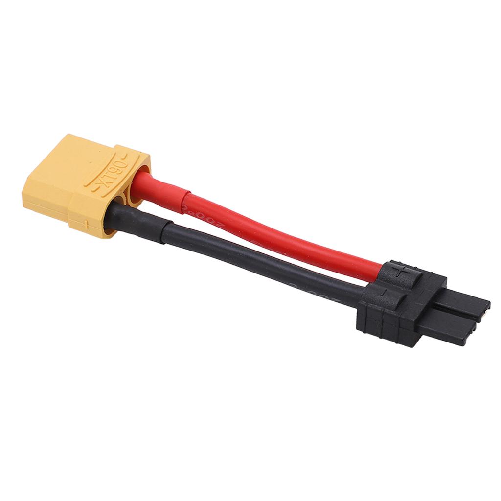 Разъем RC XT90 Кабель 12AWG Прибл. 3,90 дюйма Безопасный Стабильный Прочный Пластик Медь Мягкий Силикон Папа к XT90 Мама