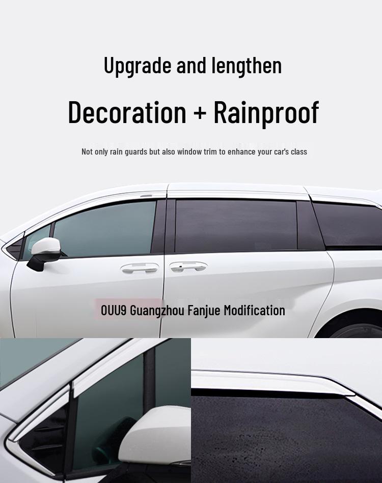 Suitable Electroplated Rain Guards & Window Visor Strips for 2021 Toyota Sienna