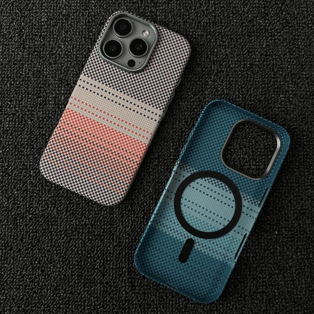 Кевларовый магнитный чехол iPhone 17 Pro Max Sunset Moonrise - Полное покрытие для Apple 16