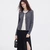 Giovanni Valentino Women's 100% Wool Faux Two-Piece Knit Cardigan