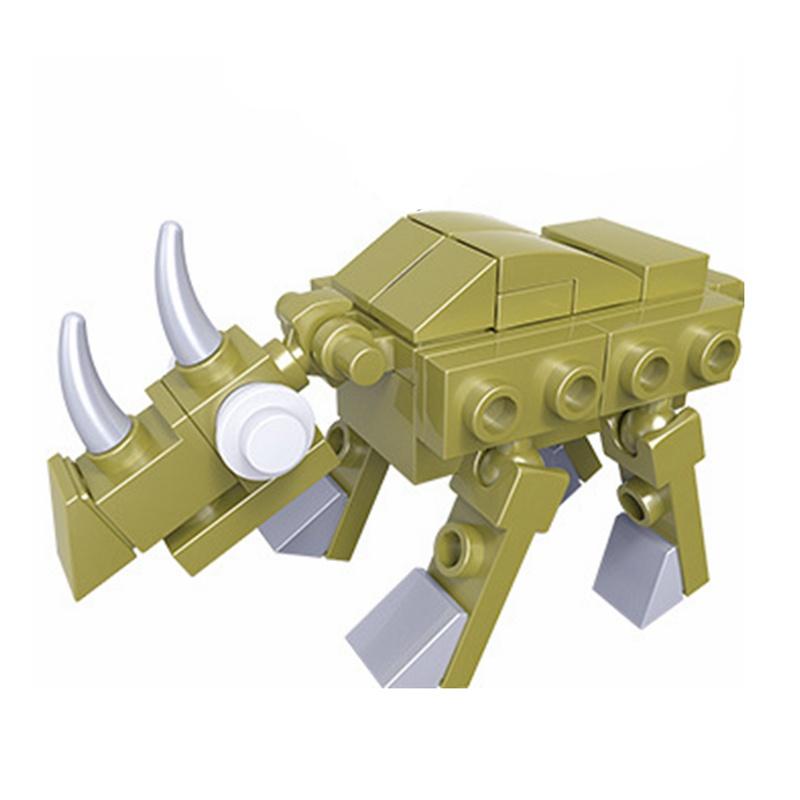 Фигурки животных MOC Милые маленькие жирафы носороги коровы Строительные кубики Игрушки идеально подходят для детей друзей Рождественская игрушка Подарки детям
