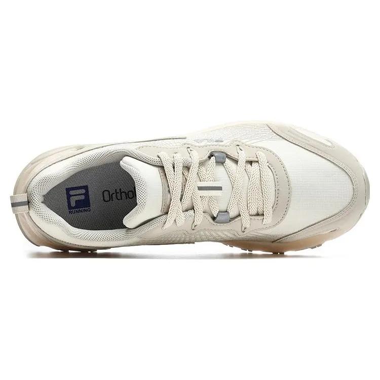 FILA LYNX Comfortable Textile , Leather Low top Casual Running Shoes Women's Beige (Unisex) Running Shoes A12W241205FAW