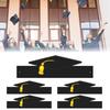 5 Pcs Paper Doctor Hats Unisex 3D Disposable Adjustable Size Graduation Party Photo Prop Graduation Ceremony Bachelor Headband Master Academic Cap