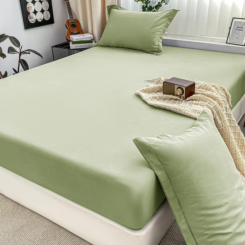 Комплект матраса из трех частей, Простыни европейского и американского размера, Однотонные, Универсальные для всех сезонов