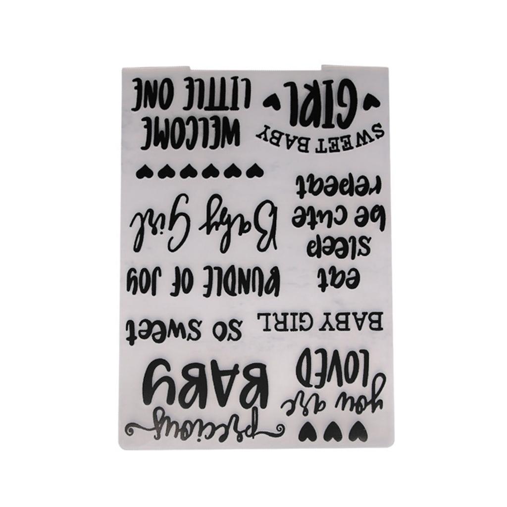 Новейшая 3D-папка для тиснения, прозрачные пластиковые пластины для тиснения, дизайн для DIY-штампов для резки бумаги, скрапбукинга 10,5x14,5 см