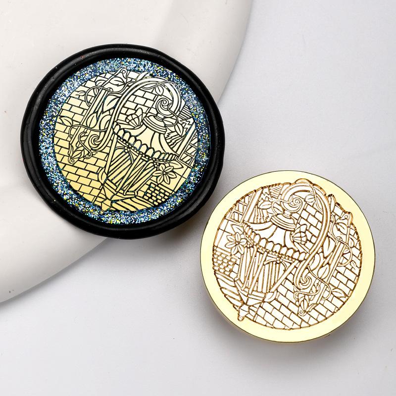 Сургучная печать для штемпельной головки Письмо Ретро Набор для печати Штампы Логотип для скрапбукинга Сургутский набор для печати Свадебный крафт Мыло Штампы 4 см