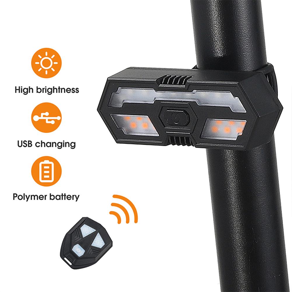 WEST BIKING 5 м дистанционный задний фонарь для велосипеда, светодиодный указатель поворота MTB, велосипедный фонарь, водонепроницаемый, перезаряжаемый через USB