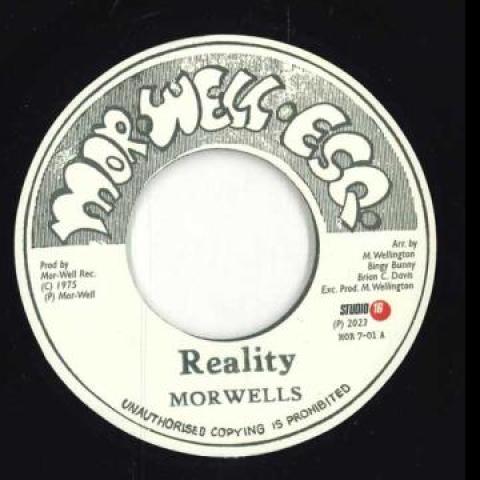 7-дюймовая пластинка MORWELLS ESQ - Reality / Version MOR701 Morwell Esq 1977 Великобритания Регги, Ска и Даб